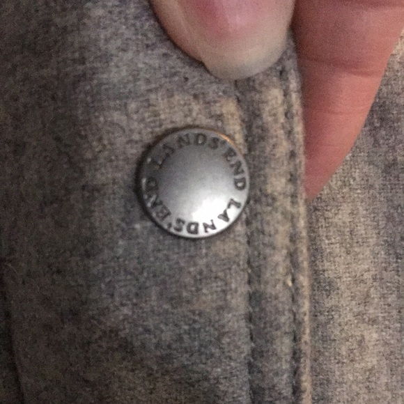 LANDS END 🆕 *NWOT* FAUX FUR DOWN VEST LIGHT GREY HEATHER Size 3X / 24W-26W - Picture 10 of 11